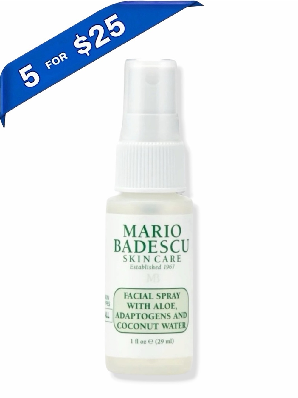Mario Badescu
Facial Spray with Aloe, Adaptogens and Coconut Water 1oz ⚡️